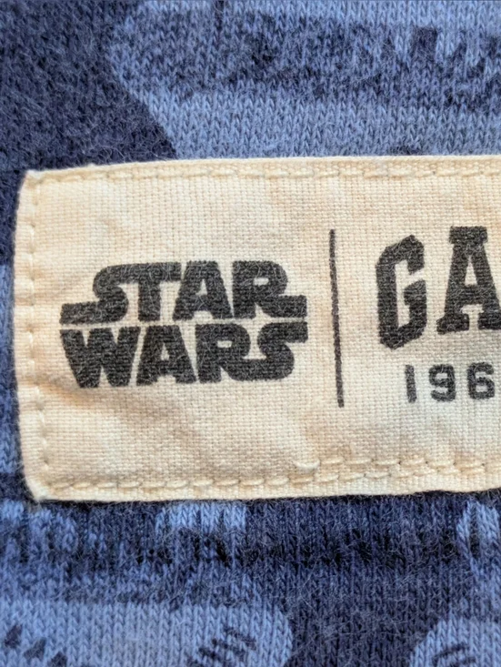 Gap Star Wars Stormtrooper Shorts Kids XXL 14 16 Blue Elastic Waist No Drawstrin - Picture 3 of 5